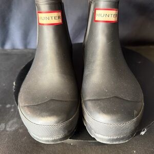 Hunter Original Black Chelsea Boot Woman’s Size 5